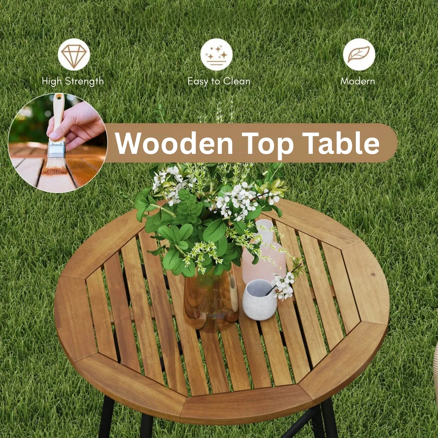 Premium Outdoor Rope Bar Set With a High-Top Round Table - Image 7