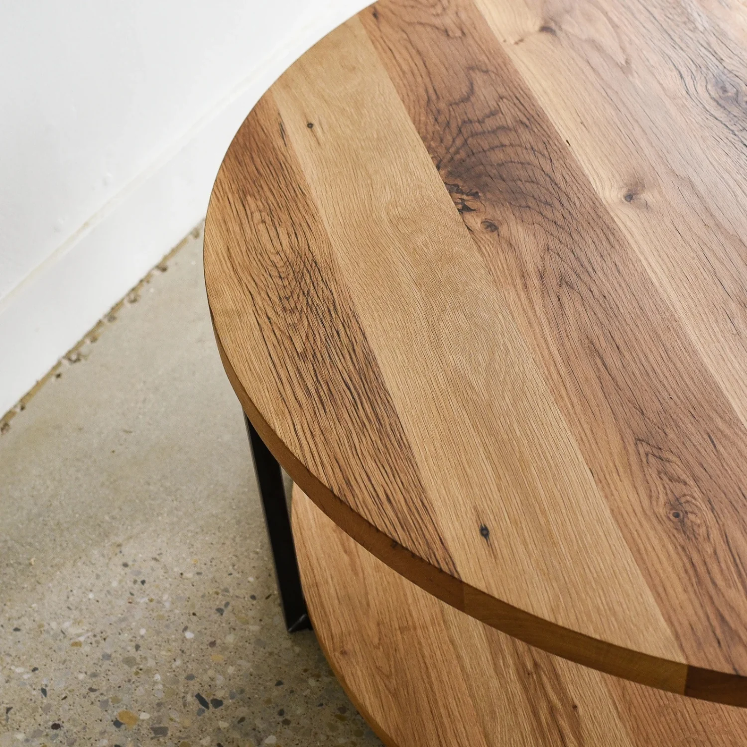 Sheesham Wood Top 2-Tier Round Coffee Table - Image 7
