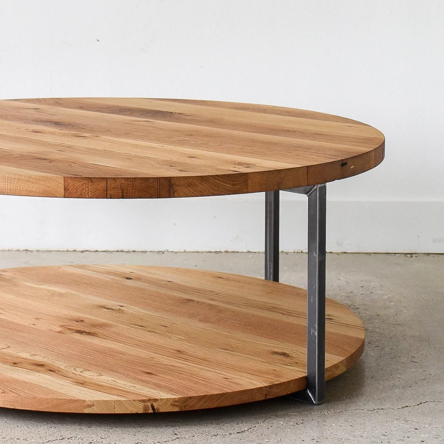 Sheesham Wood Top 2-Tier Round Coffee Table - Image 8