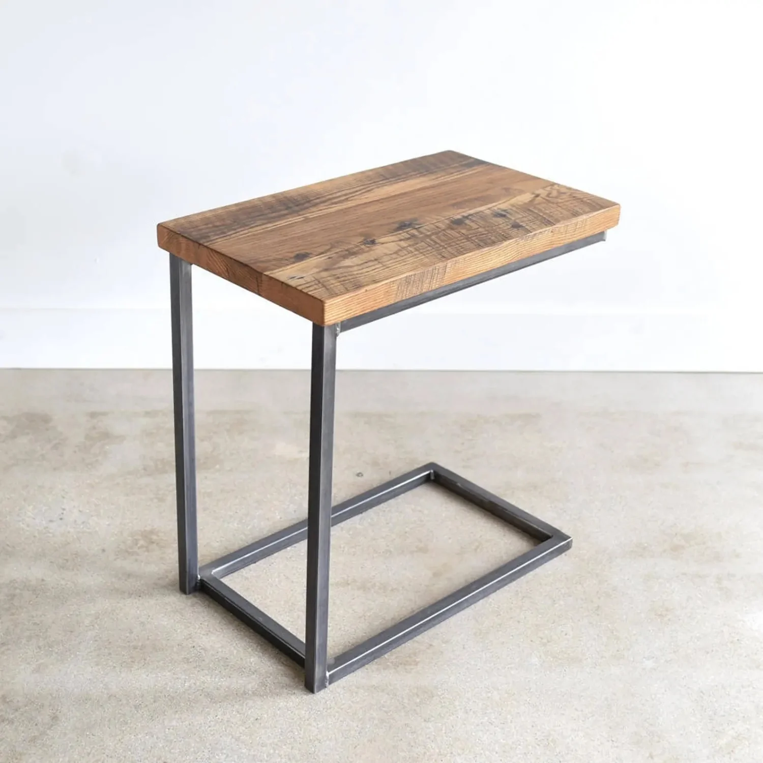 Solid Sheesham Wood C-Shape Corner Side Table - Image 6